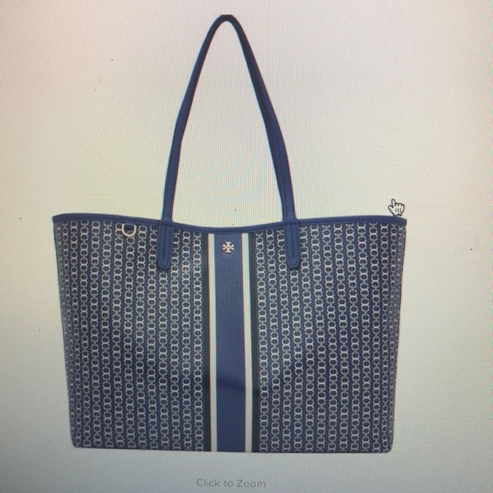 Tory Burch Gemini Navy Tote